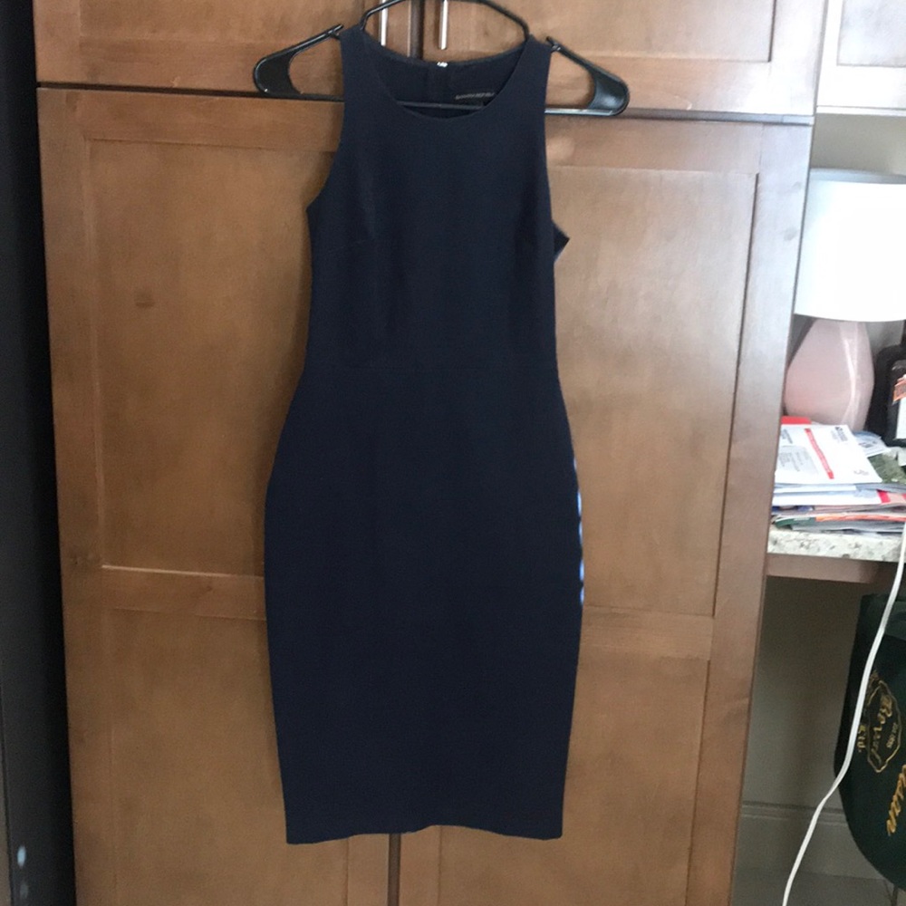 Banana Republic Navy blue and Black sheath dress